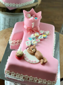 Zahlentorte aus Fondant