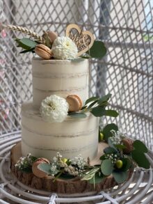 Hochzeitstorte Naked Cake 2-stöckig