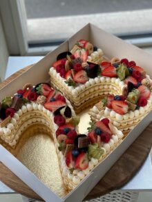 Naked Cake Zahlentorte