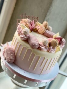 Rosa Torte mit Cakecicles