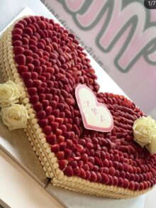 Herztorte Erdbeeren